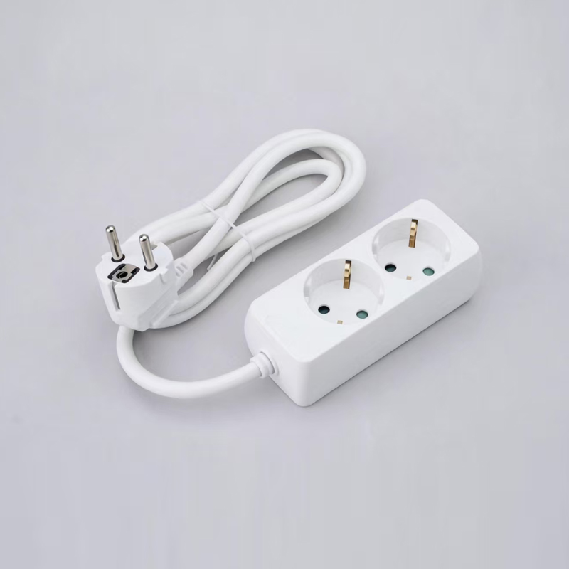LOB-02 Německý typ obdélníkového tvaru 3-pásmový napájecí pásek Multi-Socket
